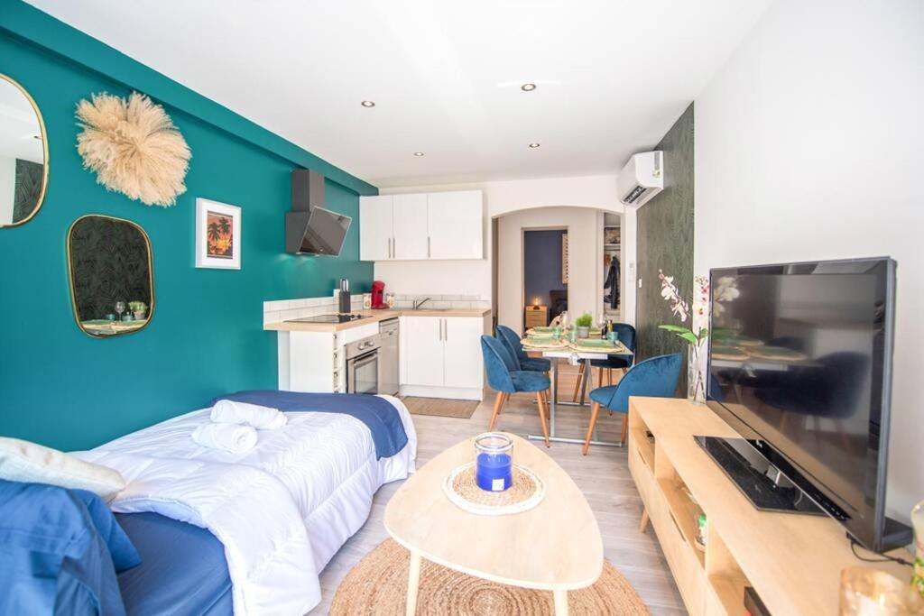 4 Couchages Climatise Direct Plage Wifi Parking Antibes Ngoại thất bức ảnh